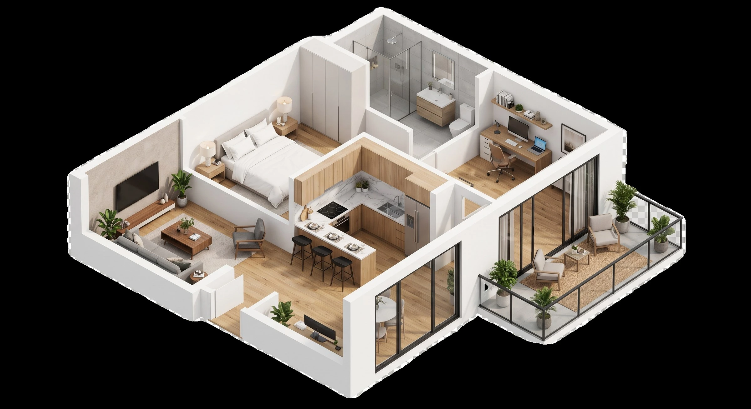 Floor plan drawing of The Sabine