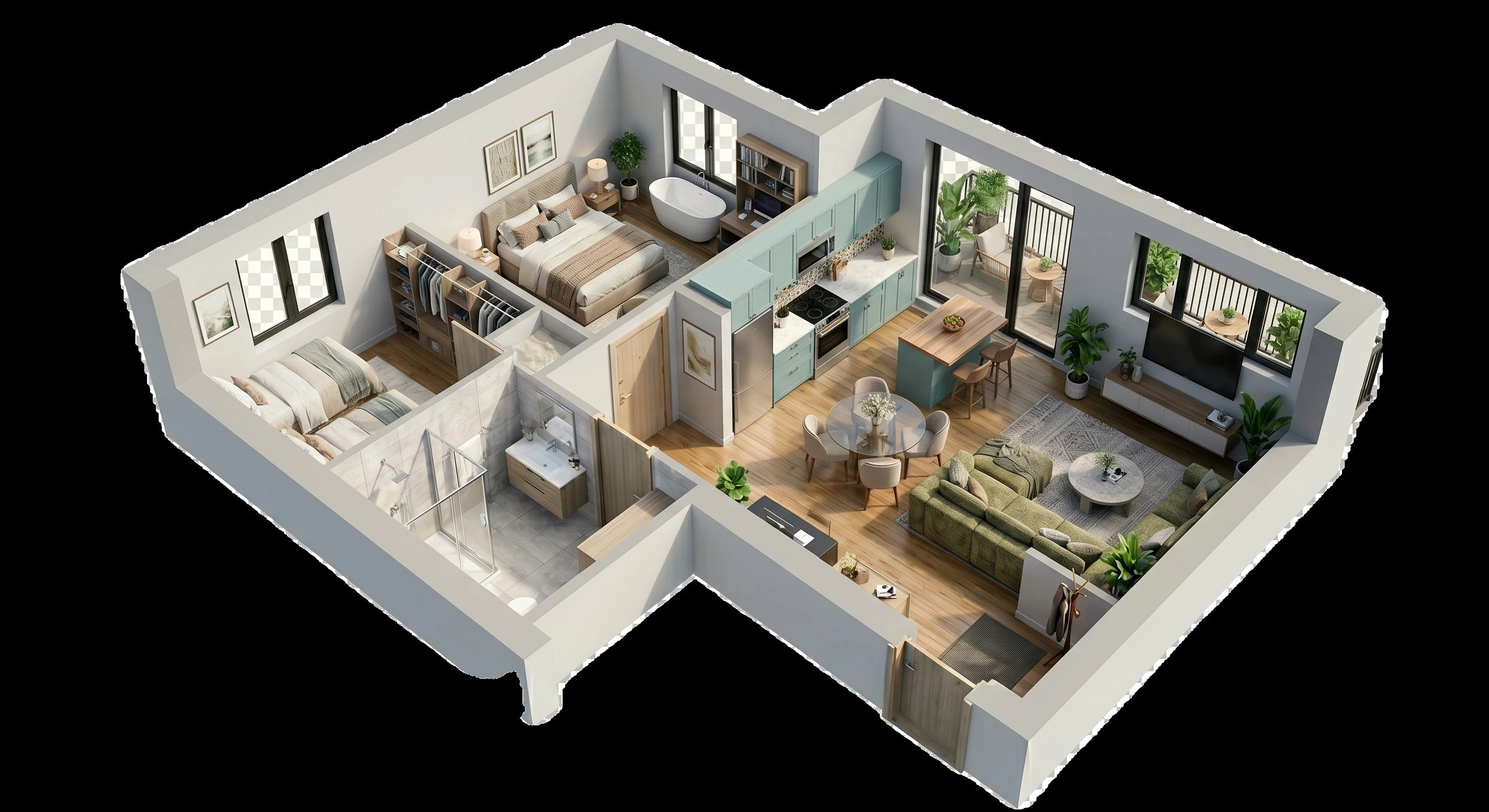 Floor plan drawing of The Eleanor
